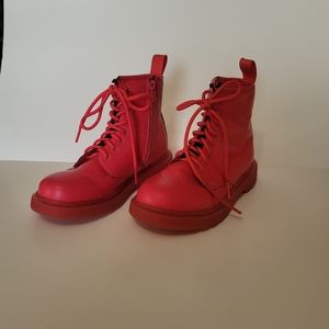 Dr. Martens DELANEY girl's hot pink boots